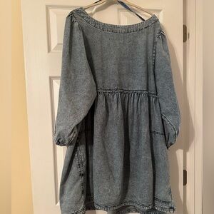 Free People Babydoll Denim Dress sz XL